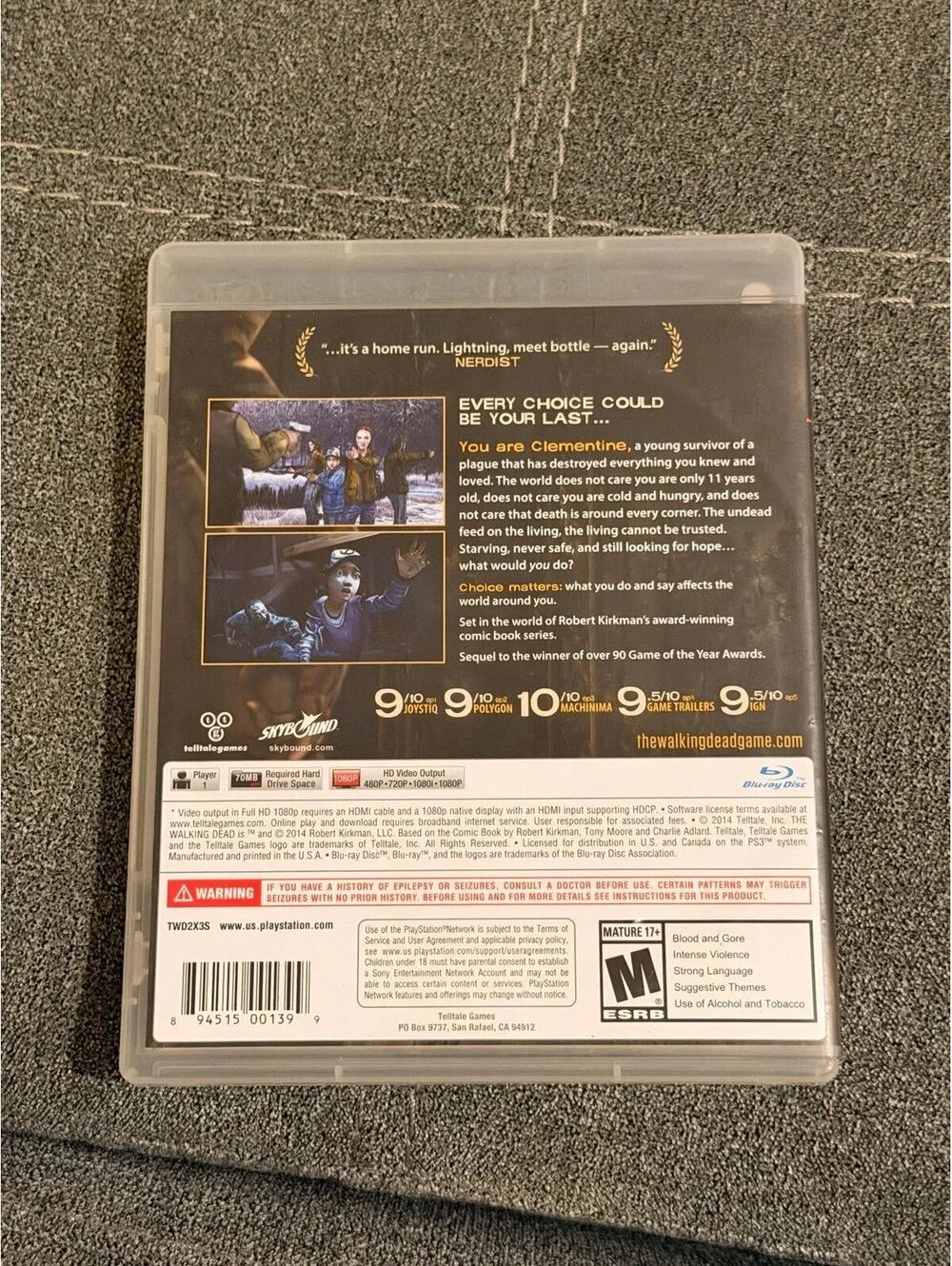 The Walking Dead: Season Two for PlayStation 3